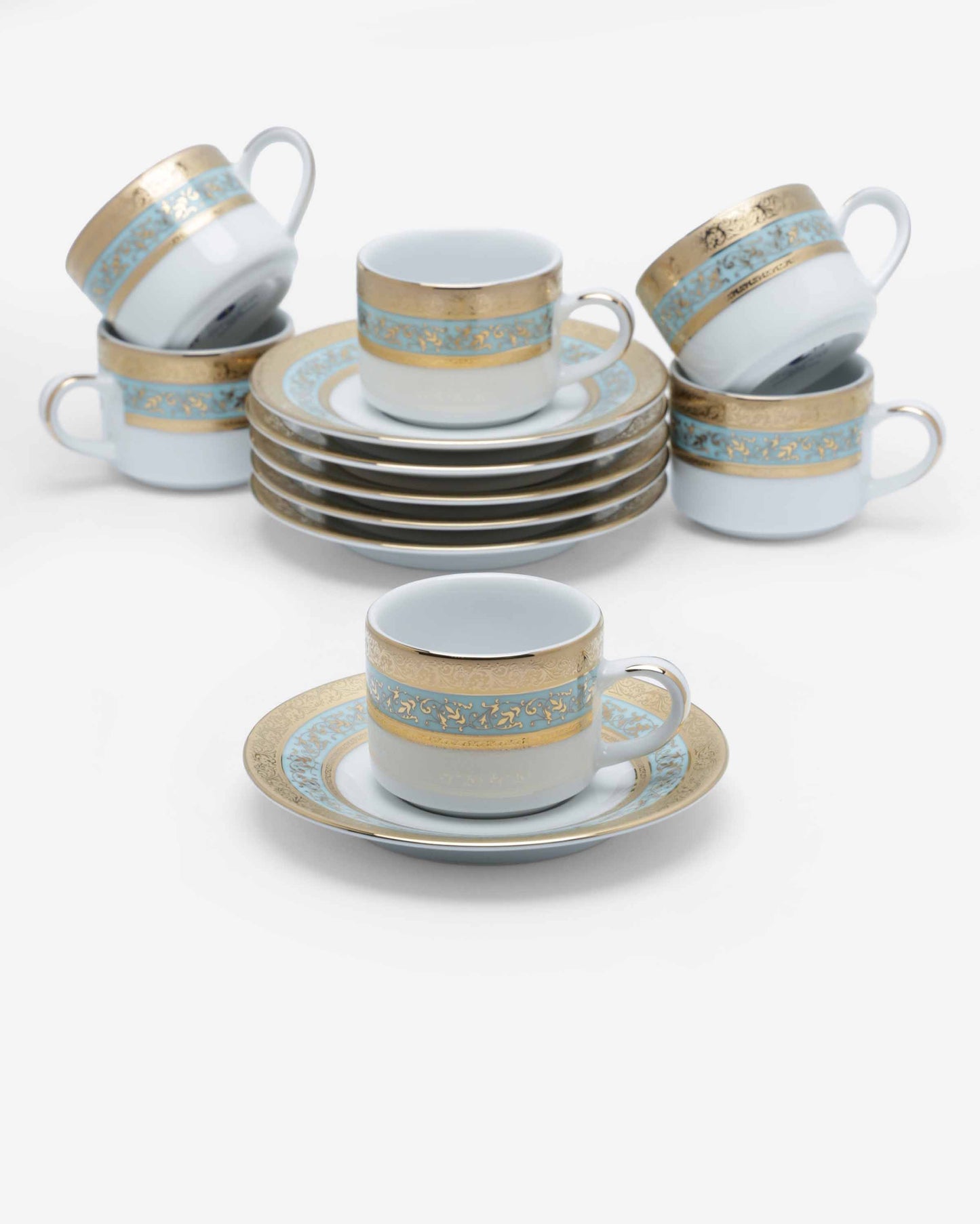 Dankotuwa Evarmin16 Gold Coffee Cup & Saucer Set
