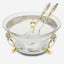 Regent Malaika Ss 30Cm Salad Bowl With Servers