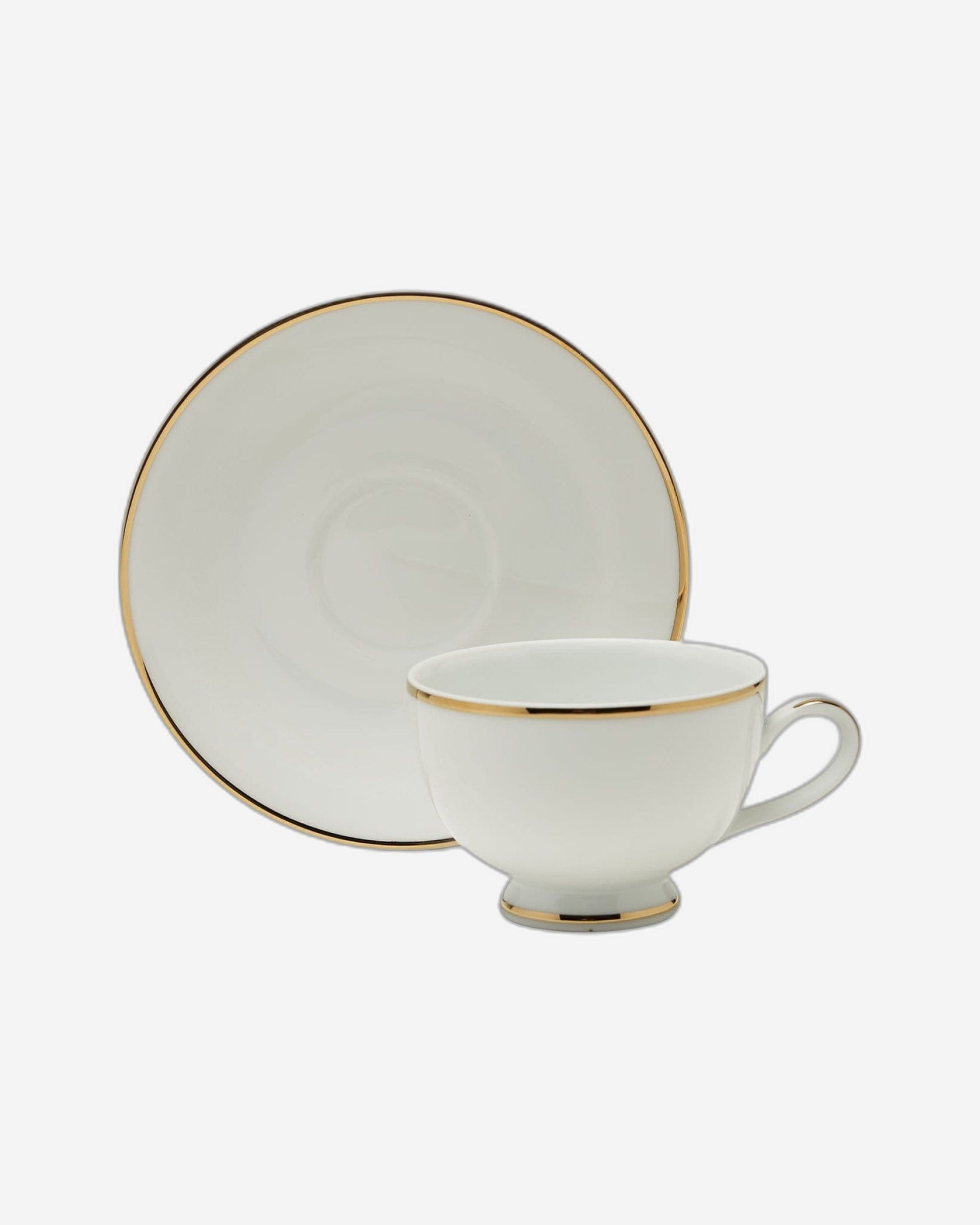 Dankotuwa 3Mm Gold 1+1 Tea Cup & Saucer - 3Mmgld-0889/0887
