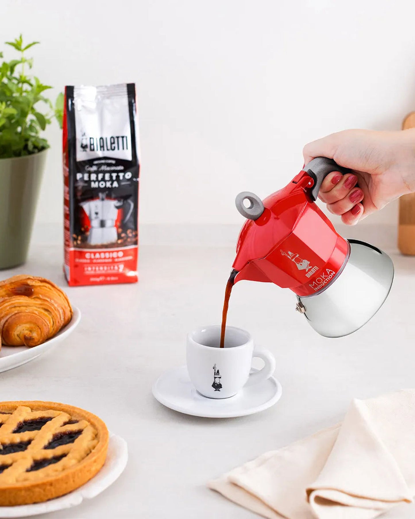 Bialetti New Moka Induction Red 2 Cups