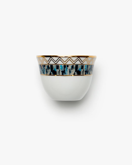 Dankotuwa Maurice Blue/Gold 12pc Cawa Cups