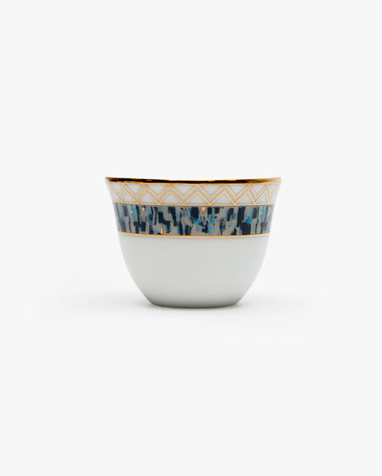 Dankotuwa Maurice Blue/Gold 12pc Cawa Cups