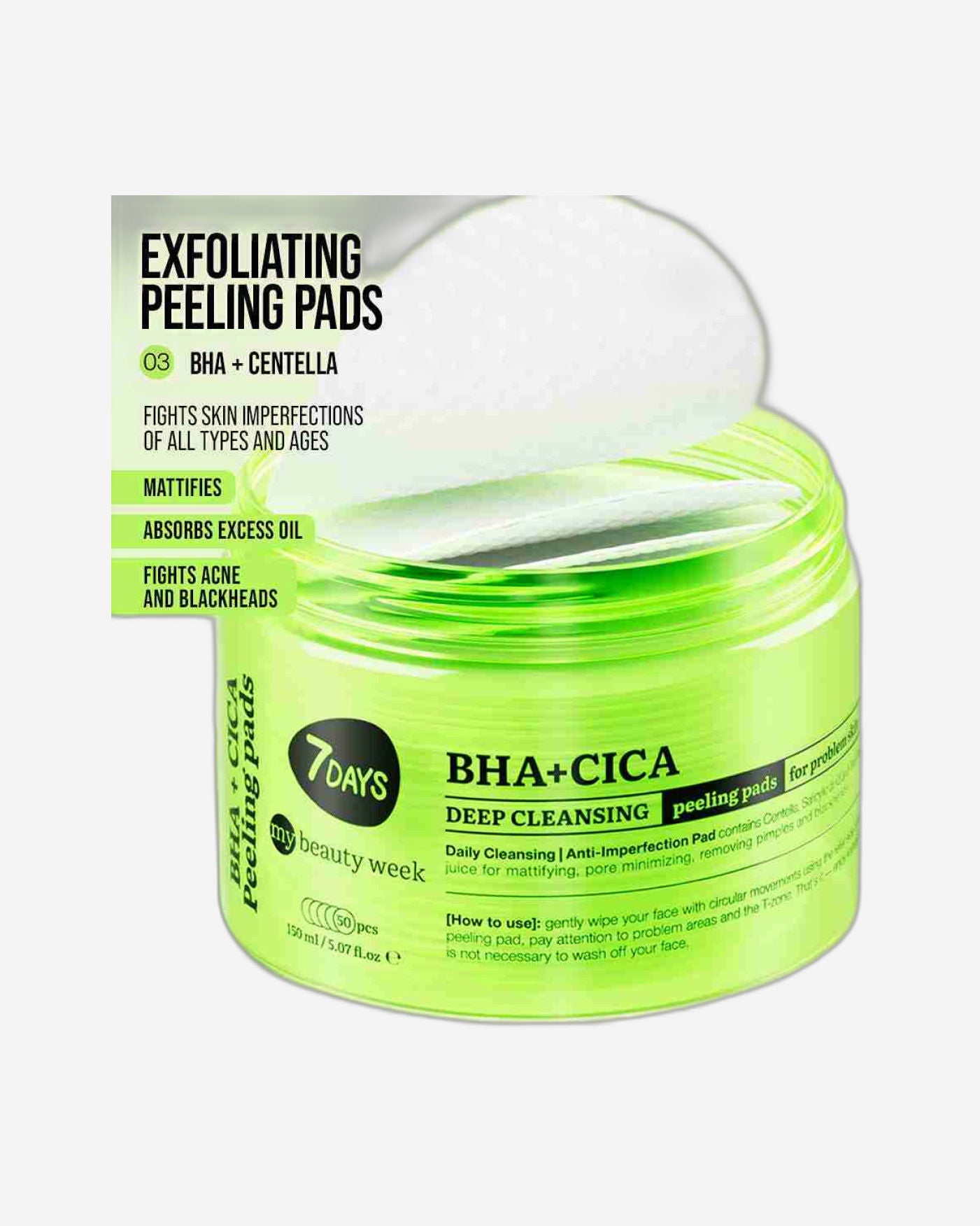 7DAYS Skincare Exfoliating Pads