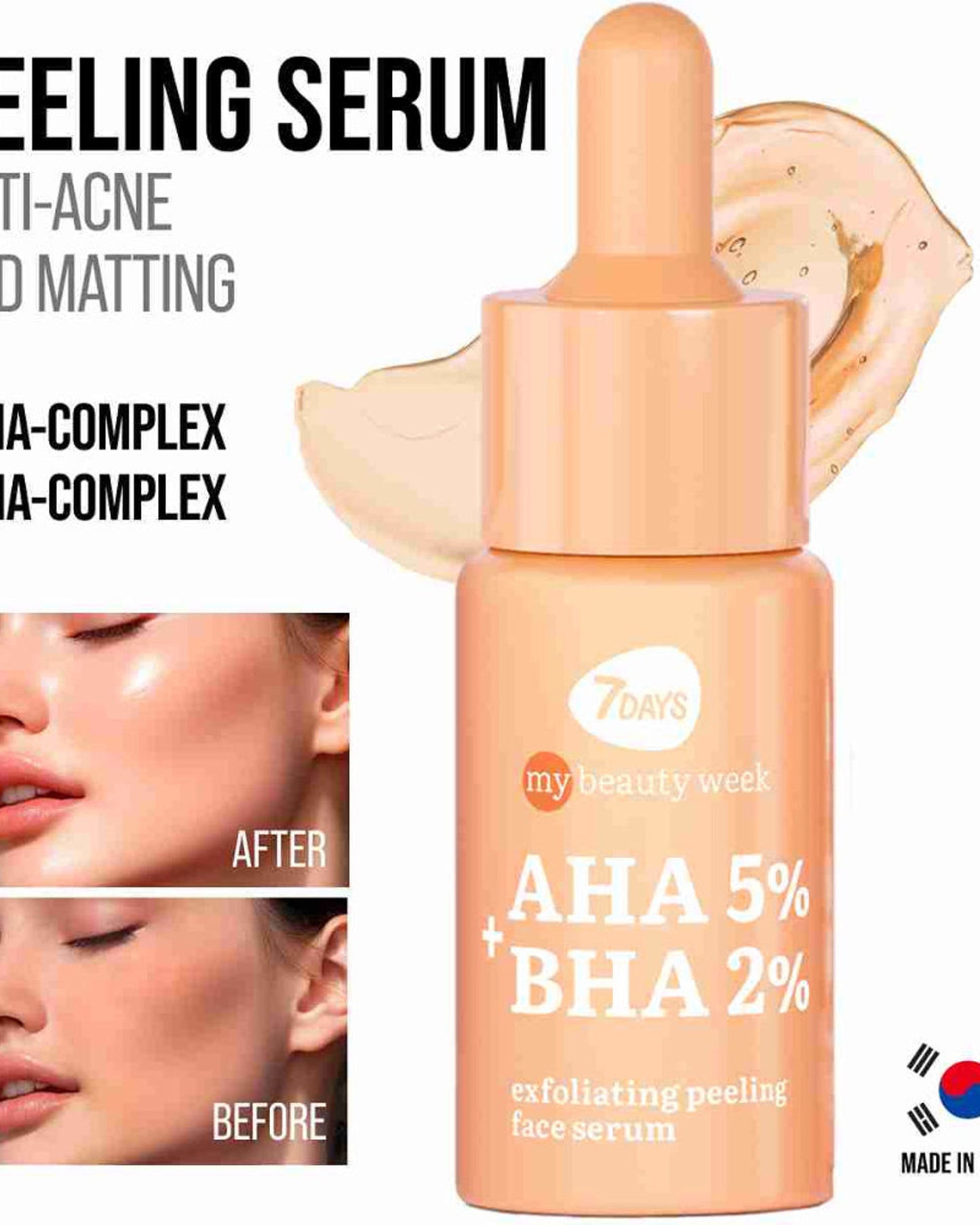 7DAYS Acid Peeling Face Serum AHA/BHA