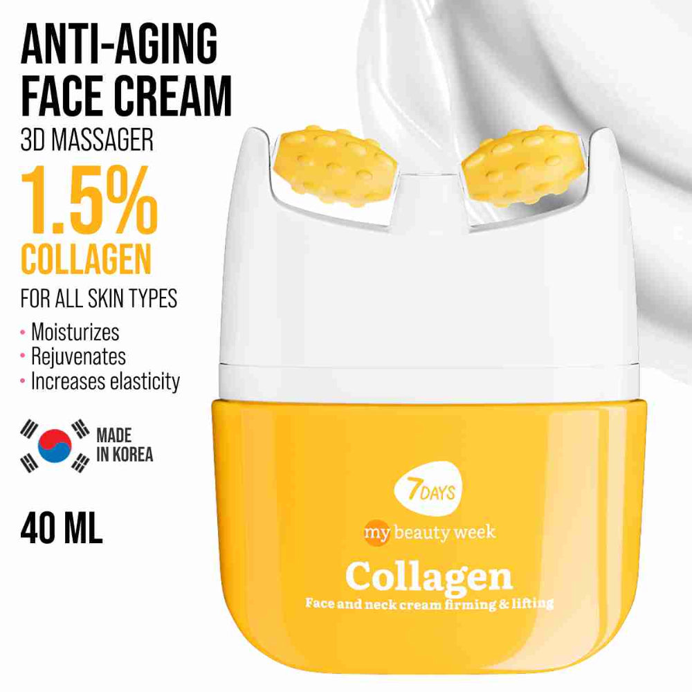 7DAYS Face Lift Cream with Collagen - Korean Skincare Face Moisturizer 40ml