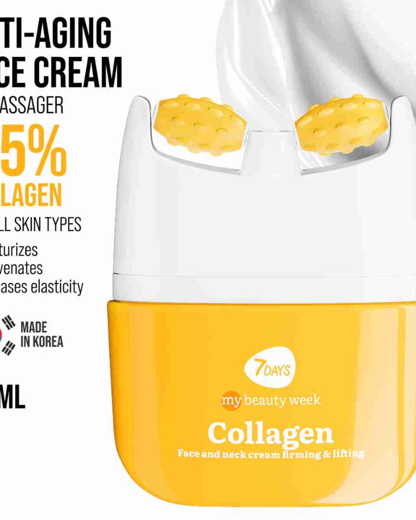 7DAYS Face Lift Cream with Collagen - Korean Skincare Face Moisturizer 40ml