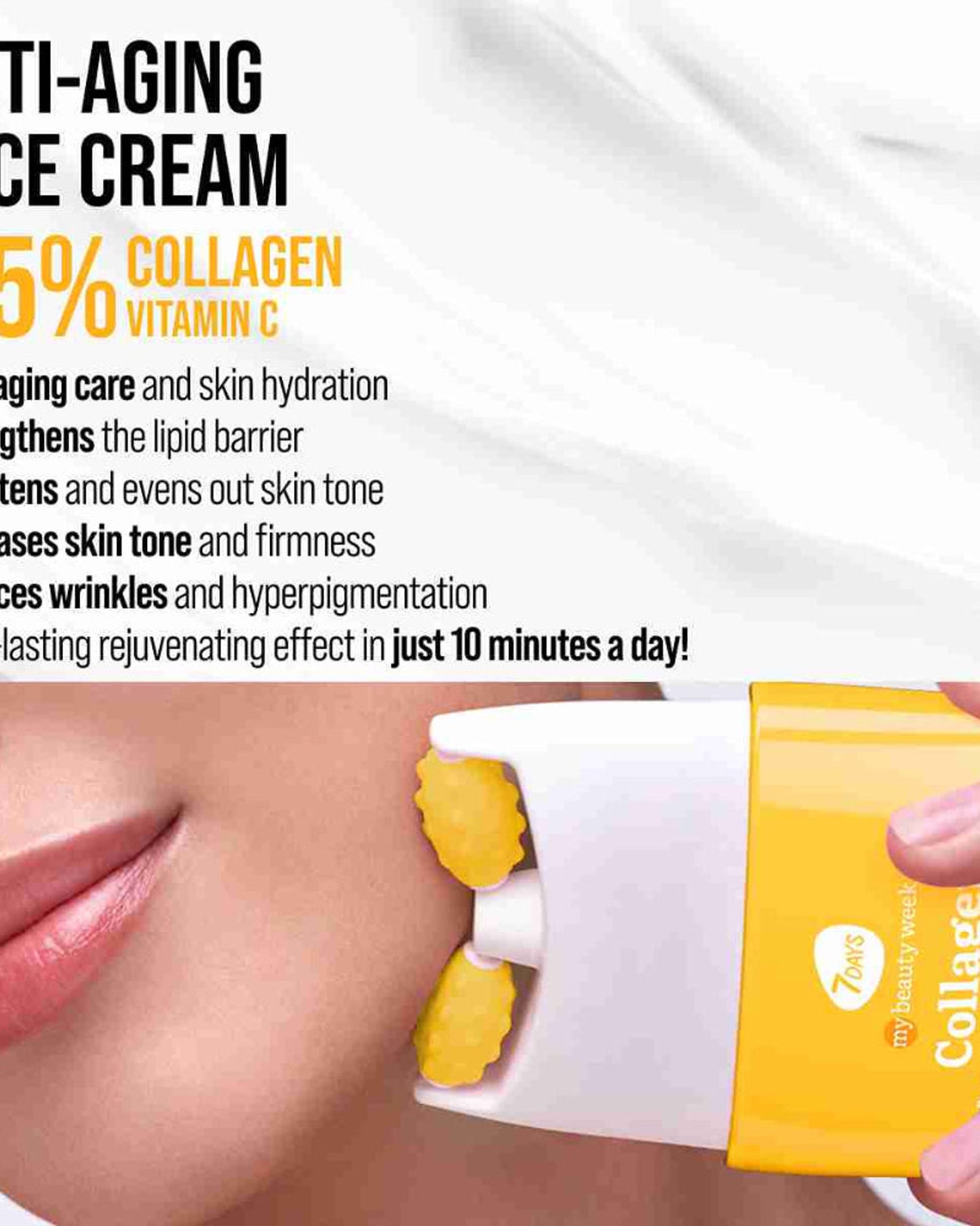7DAYS Face Lift Cream with Collagen - Korean Skincare Face Moisturizer 40ml