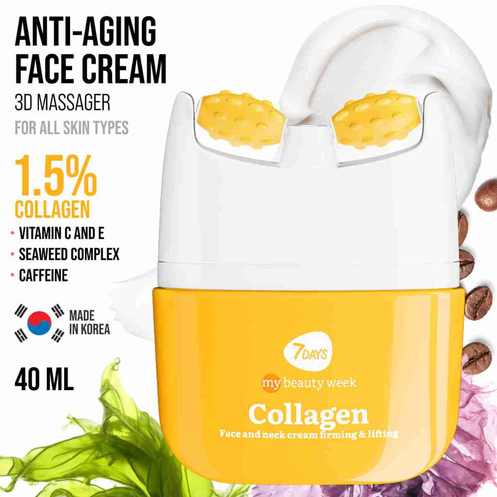 7DAYS Face Lift Cream with Collagen - Korean Skincare Face Moisturizer 40ml