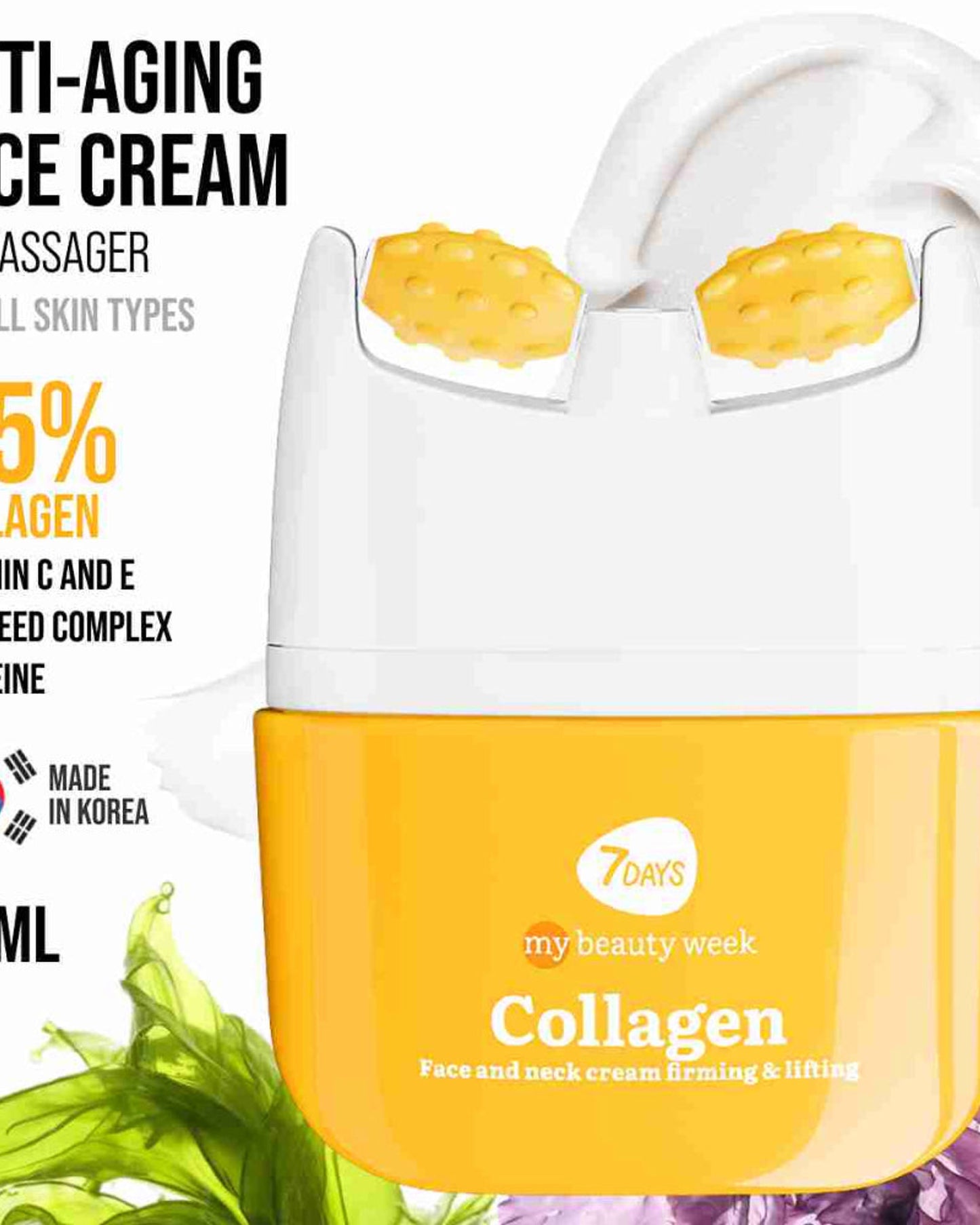 7DAYS Face Lift Cream with Collagen - Korean Skincare Face Moisturizer 40ml