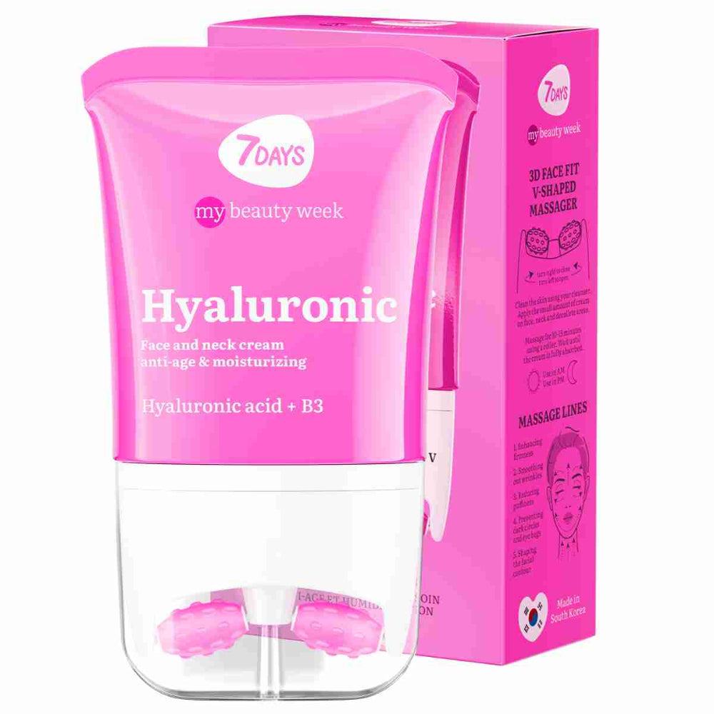 7DAYS Face Hydrating Cream with Hyaluronic Acid - Korean Skincare Face Moisturizer 80ml