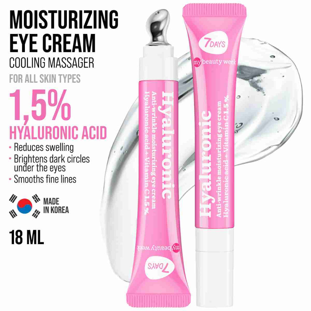 7DAYS Eye Cream with Hyaluronic Acid - Korean Skincare