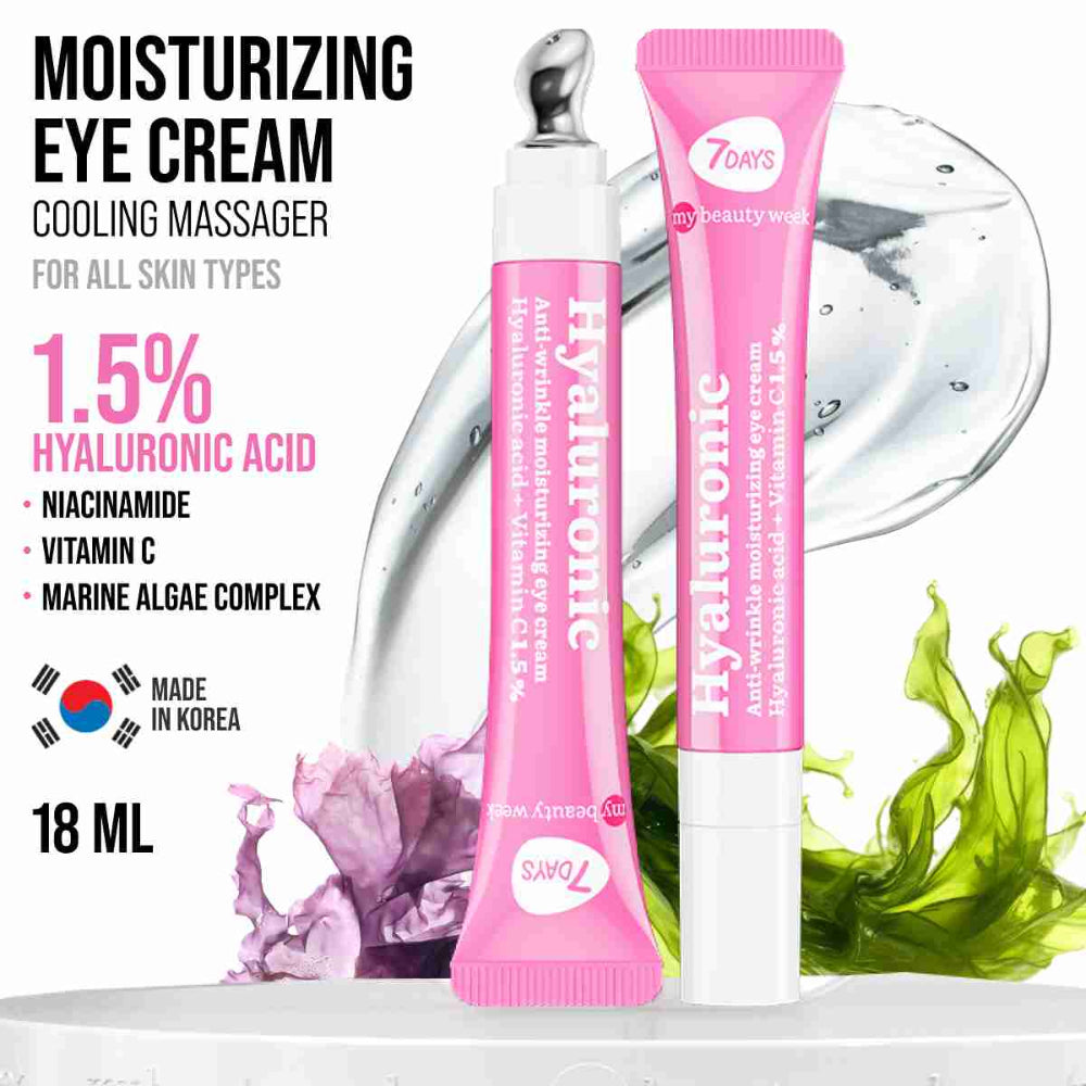 7DAYS Eye Cream with Hyaluronic Acid - Korean Skincare