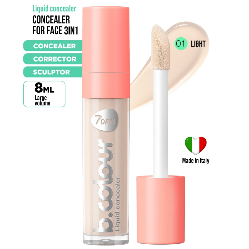 7DAYS B.COLOUR Face & Eye Concealer 01 Light