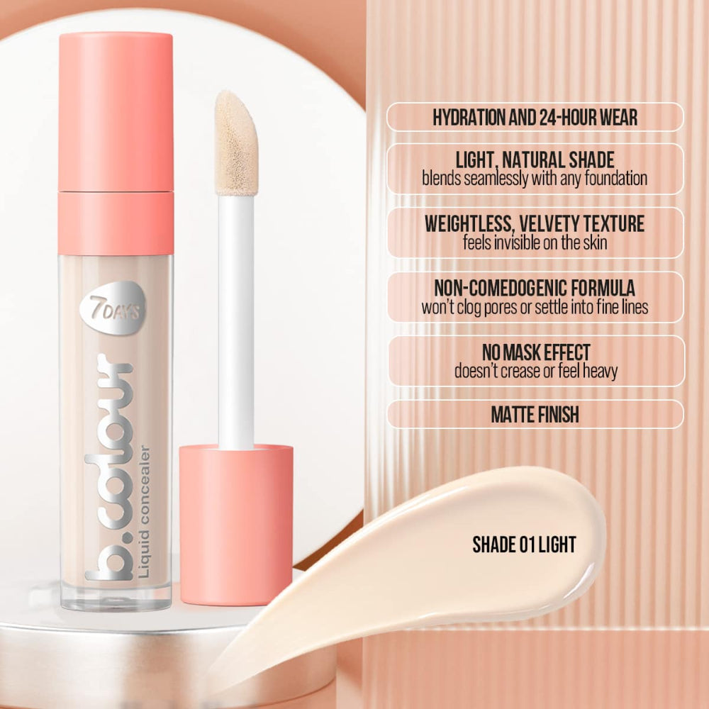 7DAYS B.COLOUR Face & Eye Concealer 01 Light