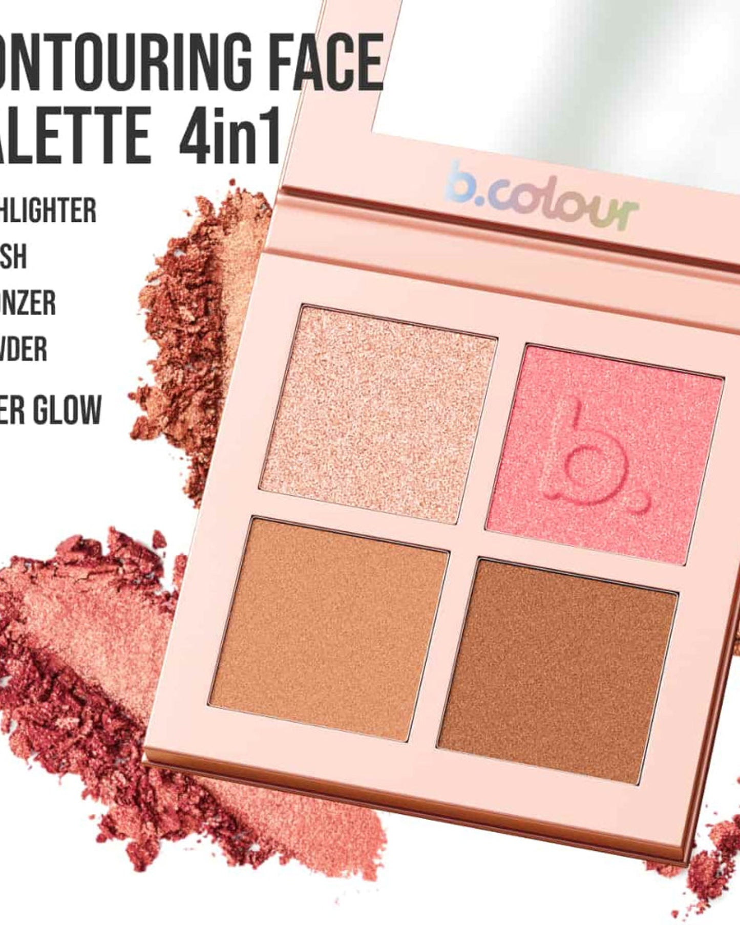 7DAYS B.COLOUR Hyper Glow 4-in-1 Contour Palette