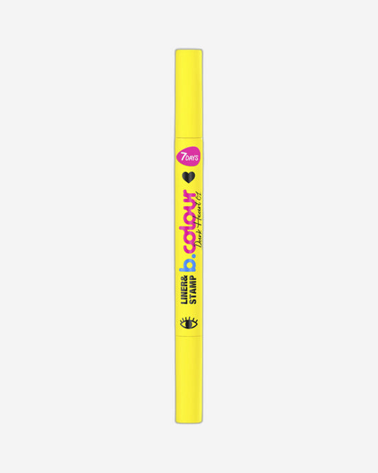 7DAYS CUTE Dual-Ended Eyeliner Pen with Heart Stamp - Waterproof Black Liquid Eyeliner