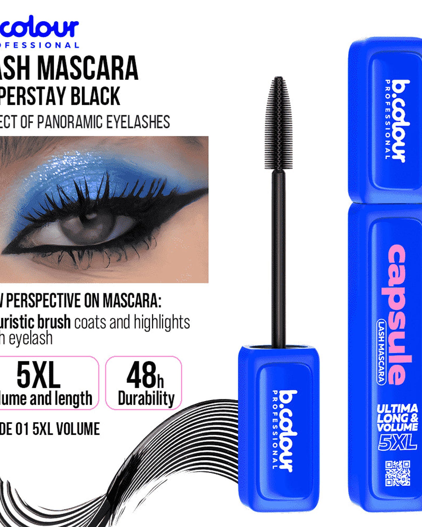 B.COLOUR PROFESSIONAL 5XL Volume Black Mascara