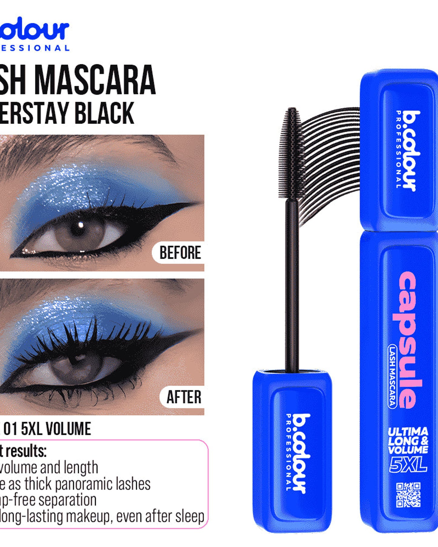 B.COLOUR PROFESSIONAL 5XL Volume Black Mascara
