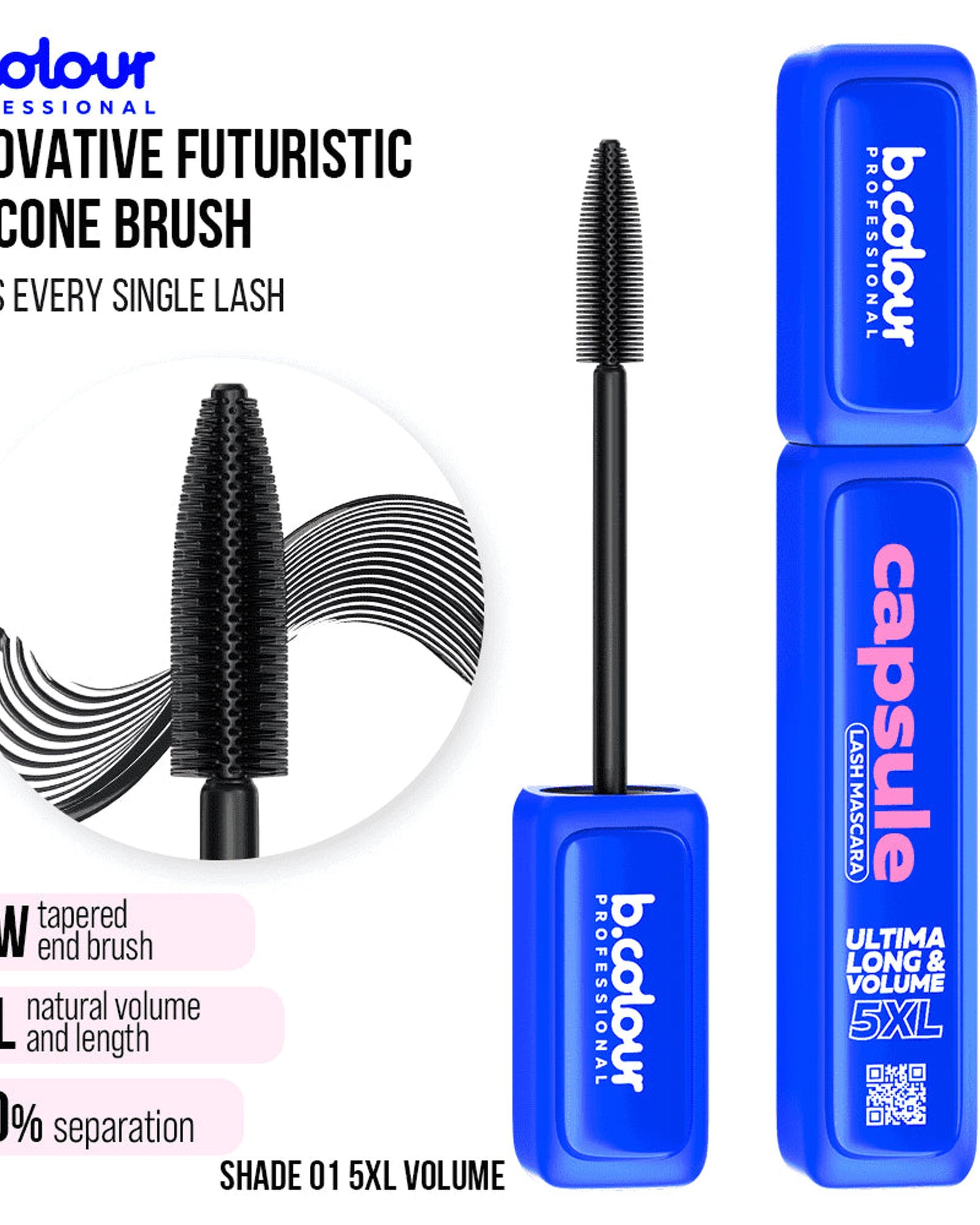 B.COLOUR PROFESSIONAL 5XL Volume Black Mascara