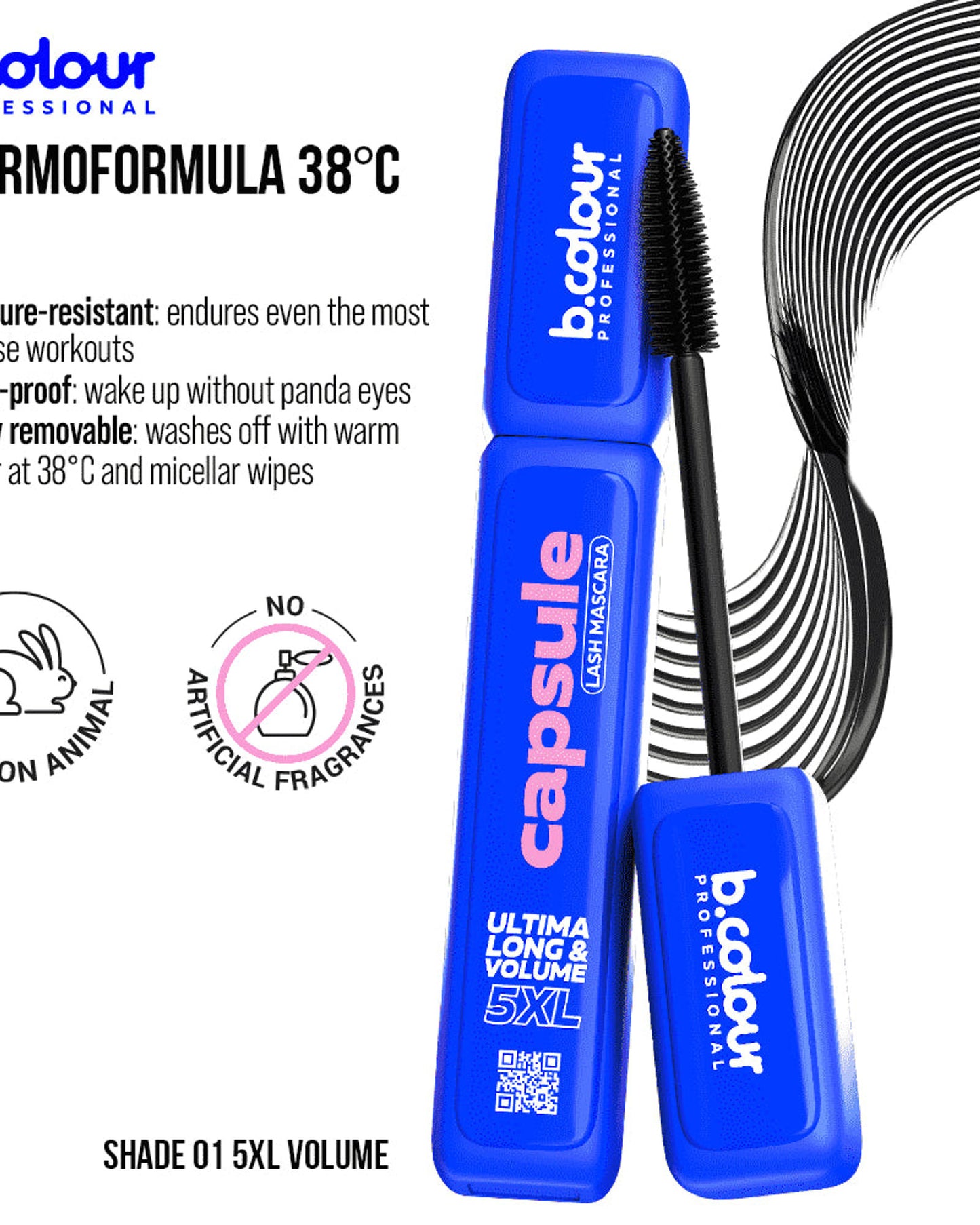 B.COLOUR PROFESSIONAL 5XL Volume Black Mascara