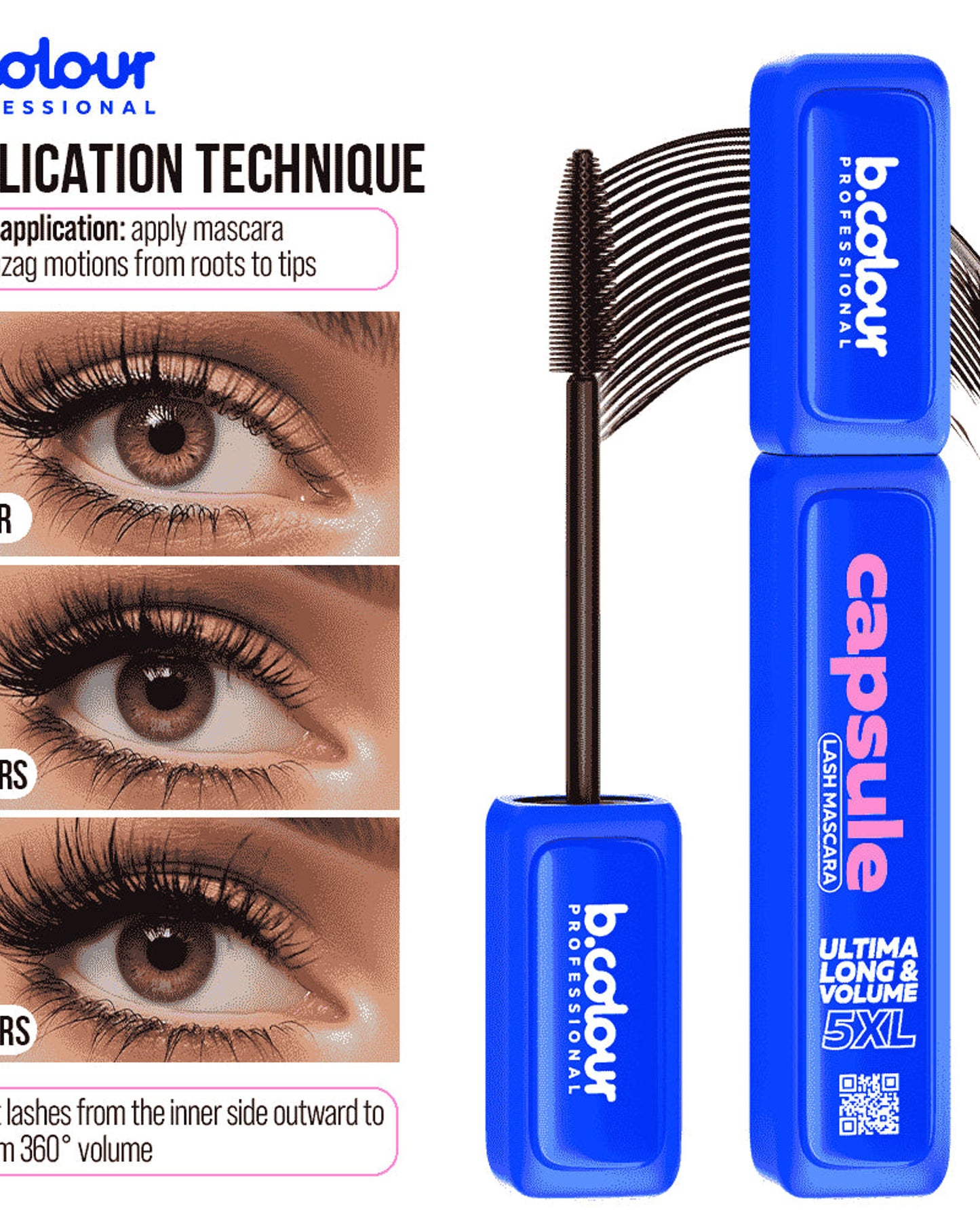 B.COLOUR PROFESSIONAL 5XL Volume Black Mascara