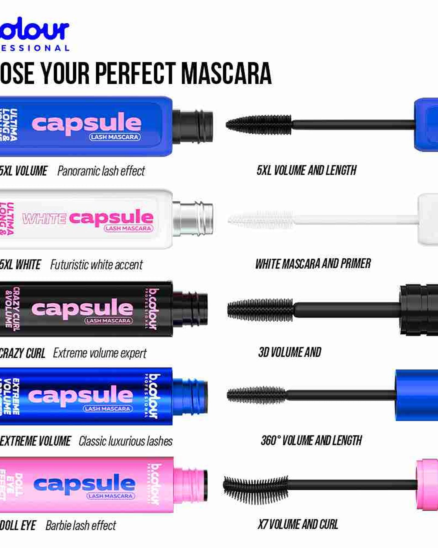 B.COLOUR PROFESSIONAL Crazy Curl Mascara