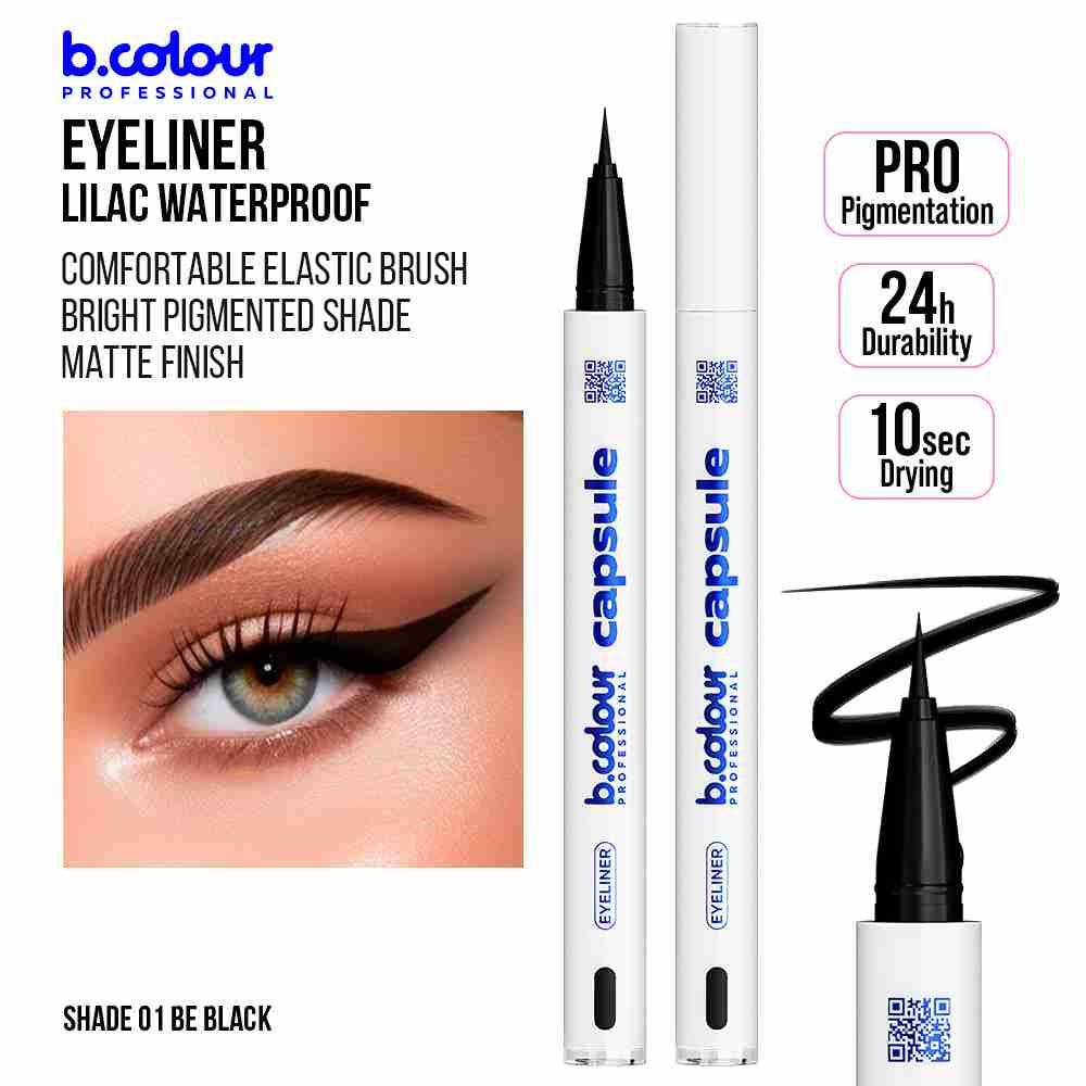 B.COLOUR PROFESSIONAL Waterproof Liquid Eyeliner 01 Be Black
