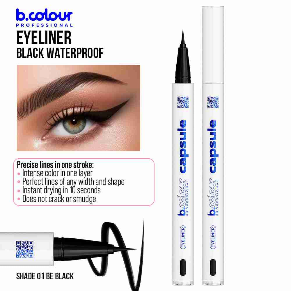 B.COLOUR PROFESSIONAL Waterproof Liquid Eyeliner 01 Be Black