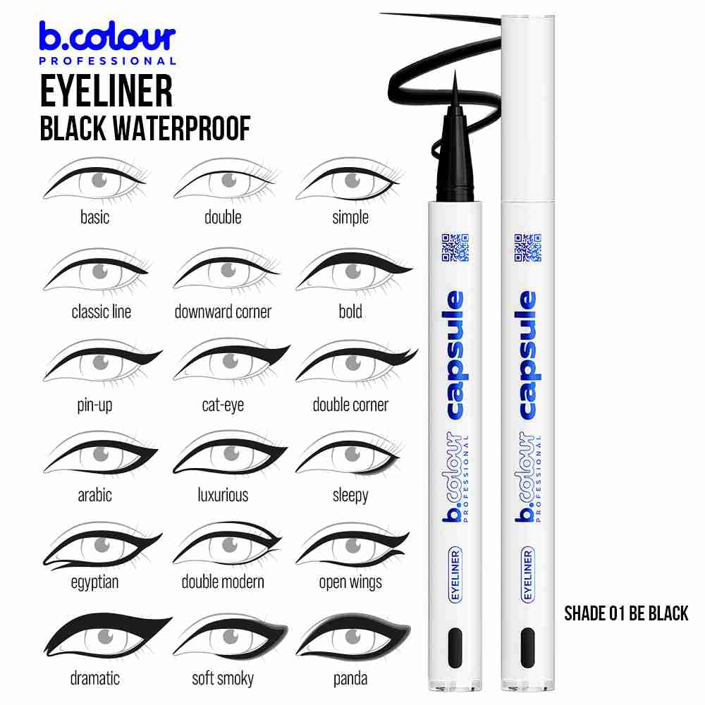 B.COLOUR PROFESSIONAL Waterproof Liquid Eyeliner 01 Be Black