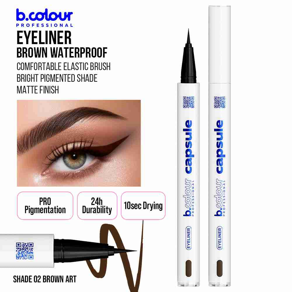 B.COLOUR PROFESSIONAL Waterproof Brown Liquid Eyeliner 02 Brown Art