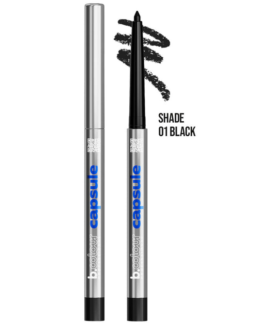 B.COLOUR PROFESSIONAL 01 Black Waterproof Kajal Eyeliner Pencil