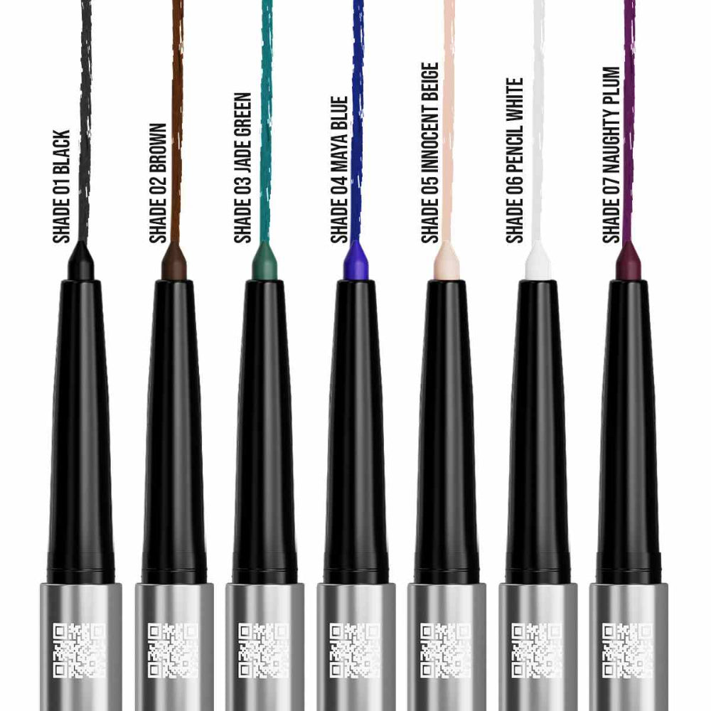 B.COLOUR PROFESSIONAL 01 Black Waterproof Kajal Eyeliner Pencil
