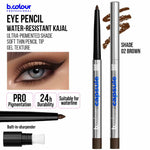 B.COLOUR PROFESSIONAL 02 Brown Waterproof Kajal Eyeliner Pencil