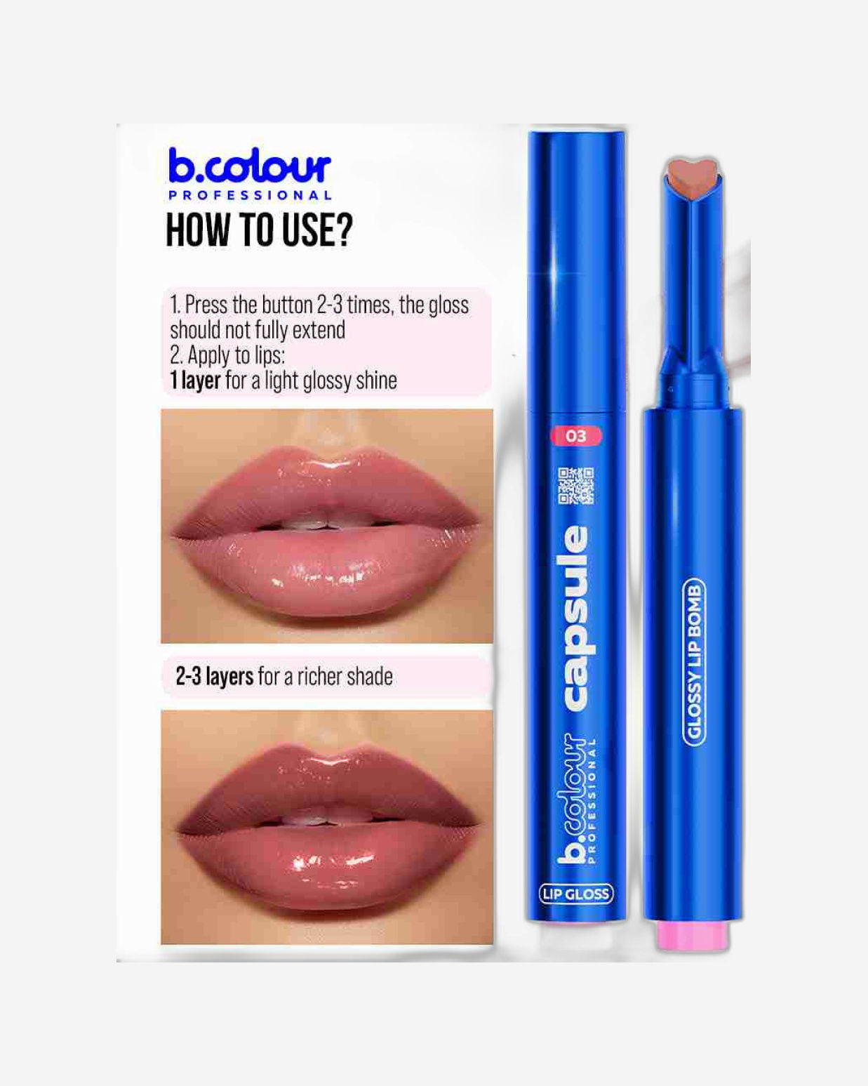 B.COLOUR PROFESSIONAL 03 Innovator Lip Gloss