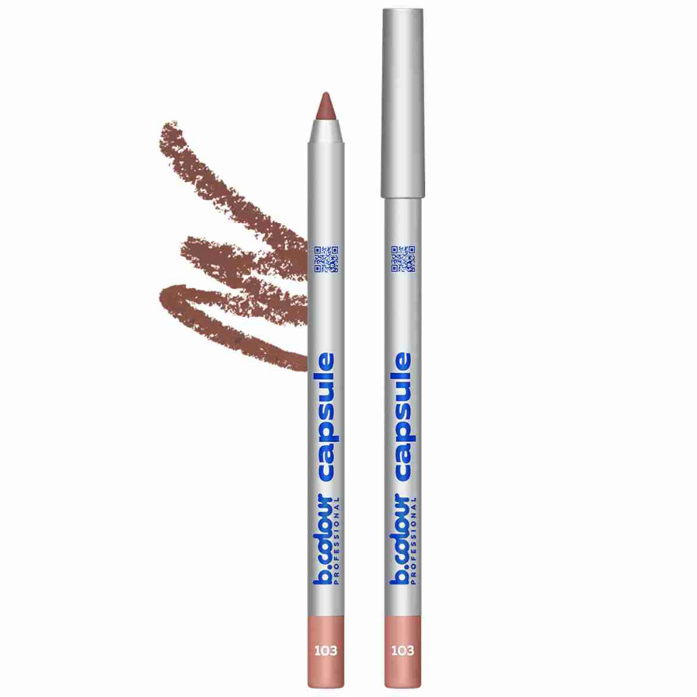 B.COLOUR PROFESSIONAL Lip Liner 103 - Long-Lasting Matte Lip Pencil in Rose Nude
