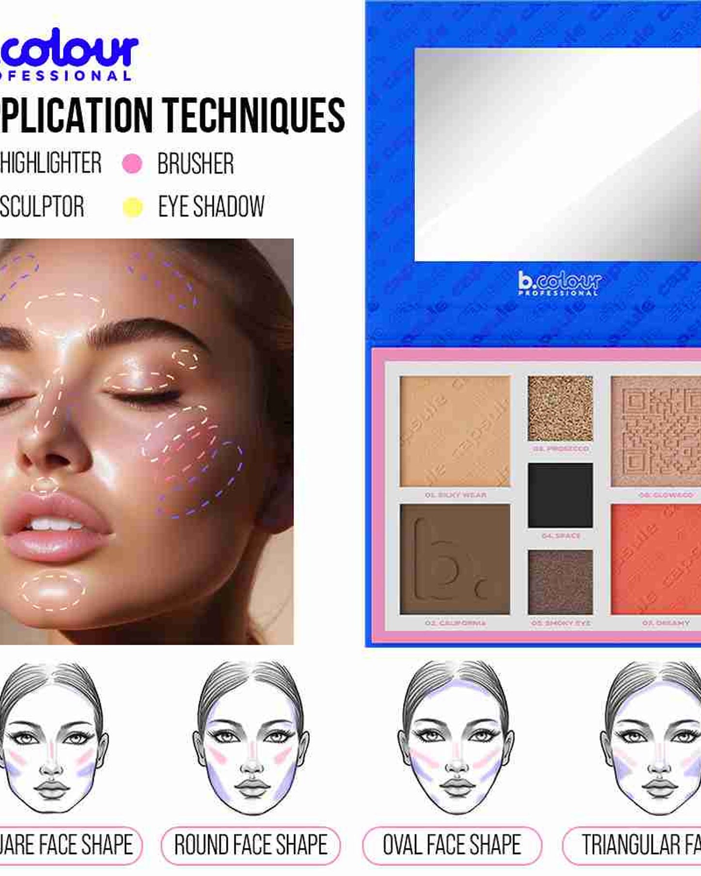 B.COLOUR PROFESSIONAL Secret Weapon 7-in-1 Face Palette