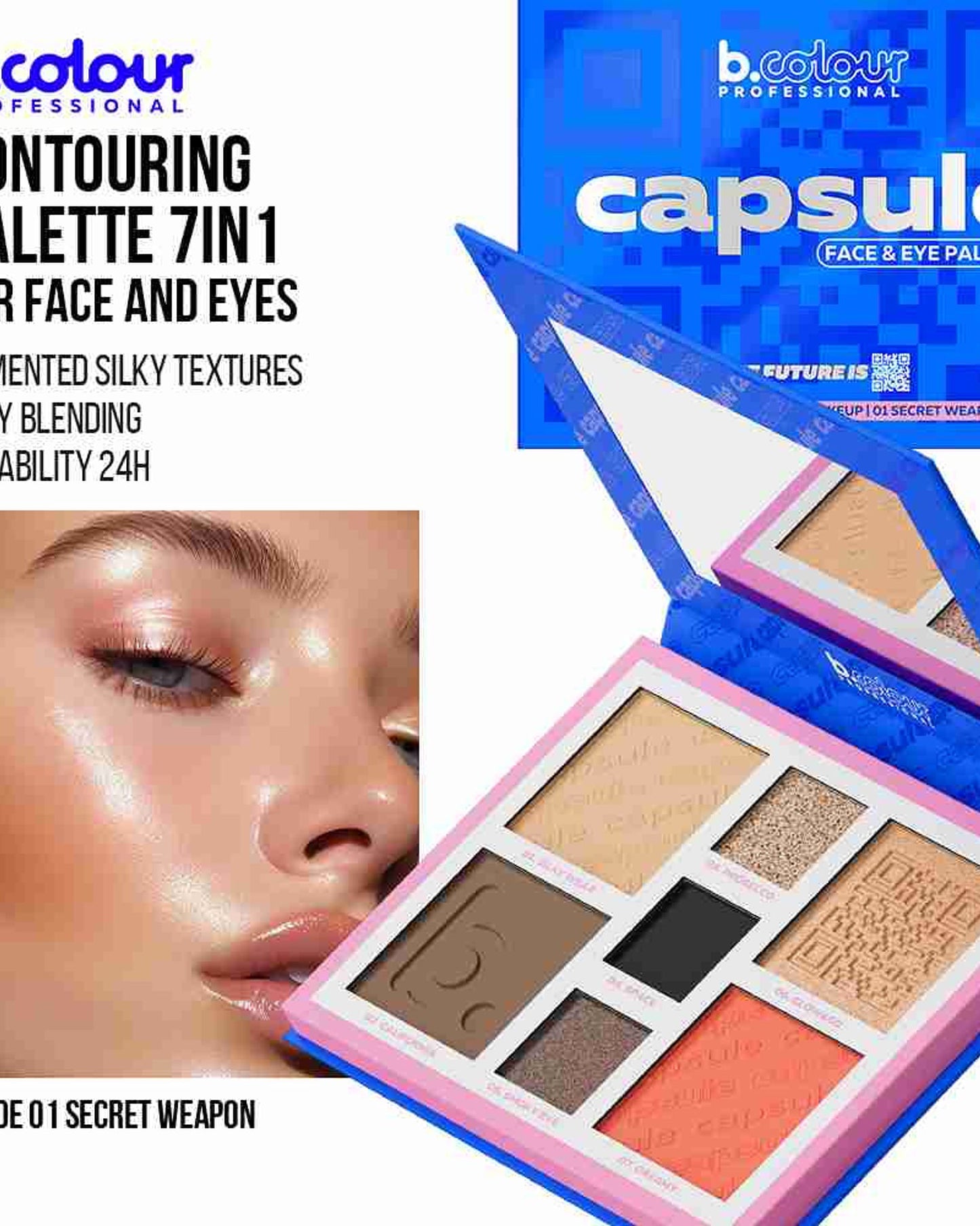 B.COLOUR PROFESSIONAL Secret Weapon 7-in-1 Face Palette