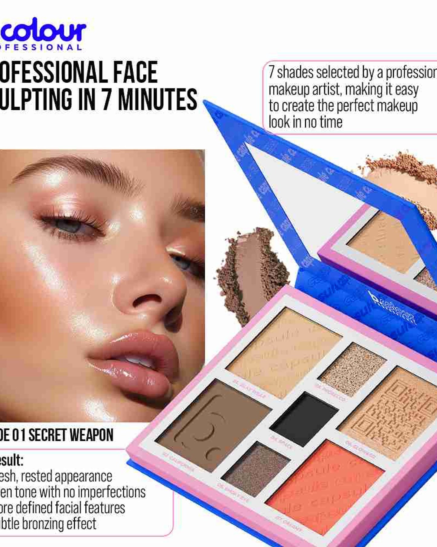 B.COLOUR PROFESSIONAL Secret Weapon 7-in-1 Face Palette