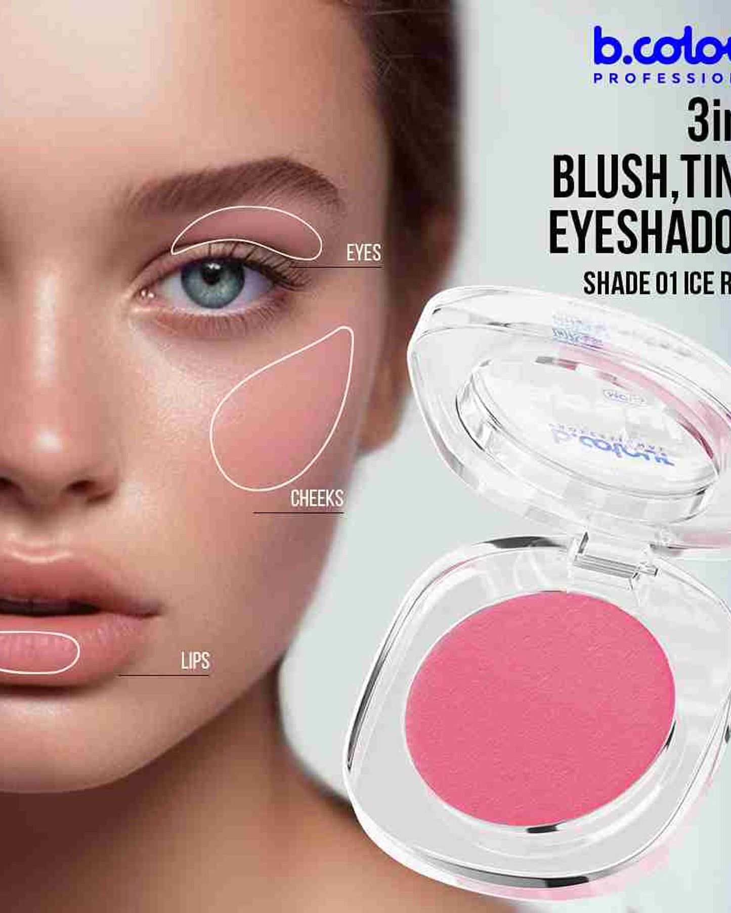 B.COLOUR PROFESSIONAL Cream Blush 01 Ice Rose