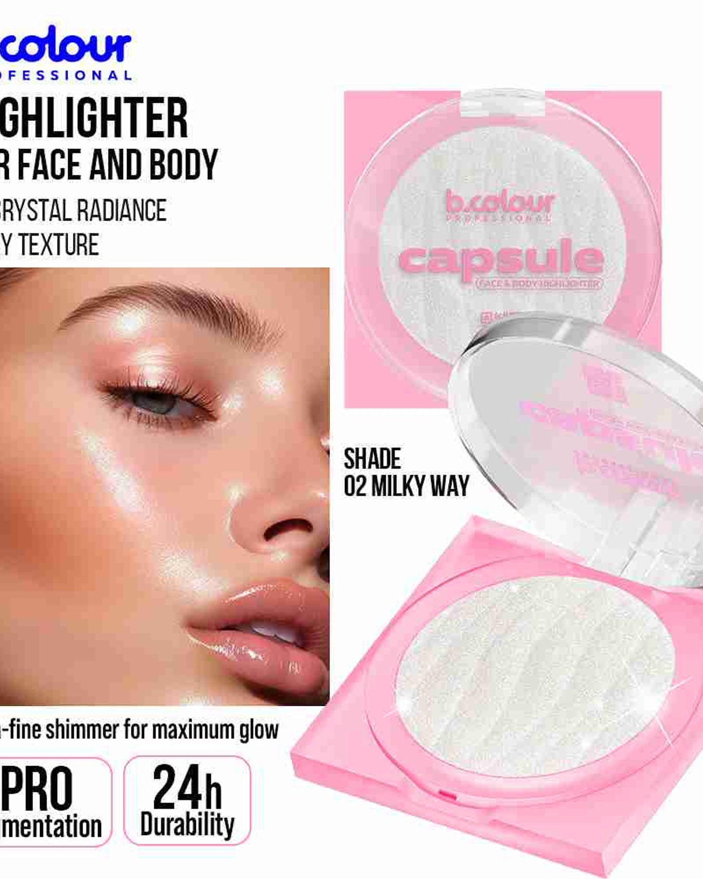 B.COLOUR PROFESSIONAL Highlighter 02 Milky Way
