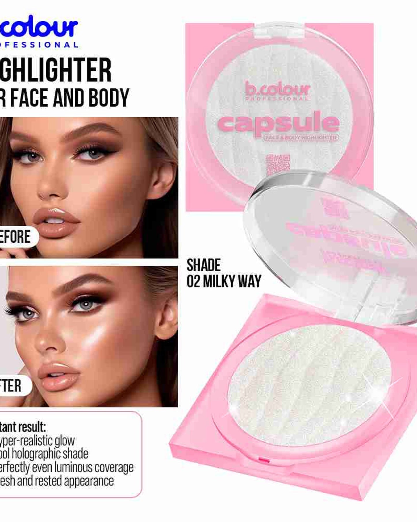B.COLOUR PROFESSIONAL Highlighter 02 Milky Way