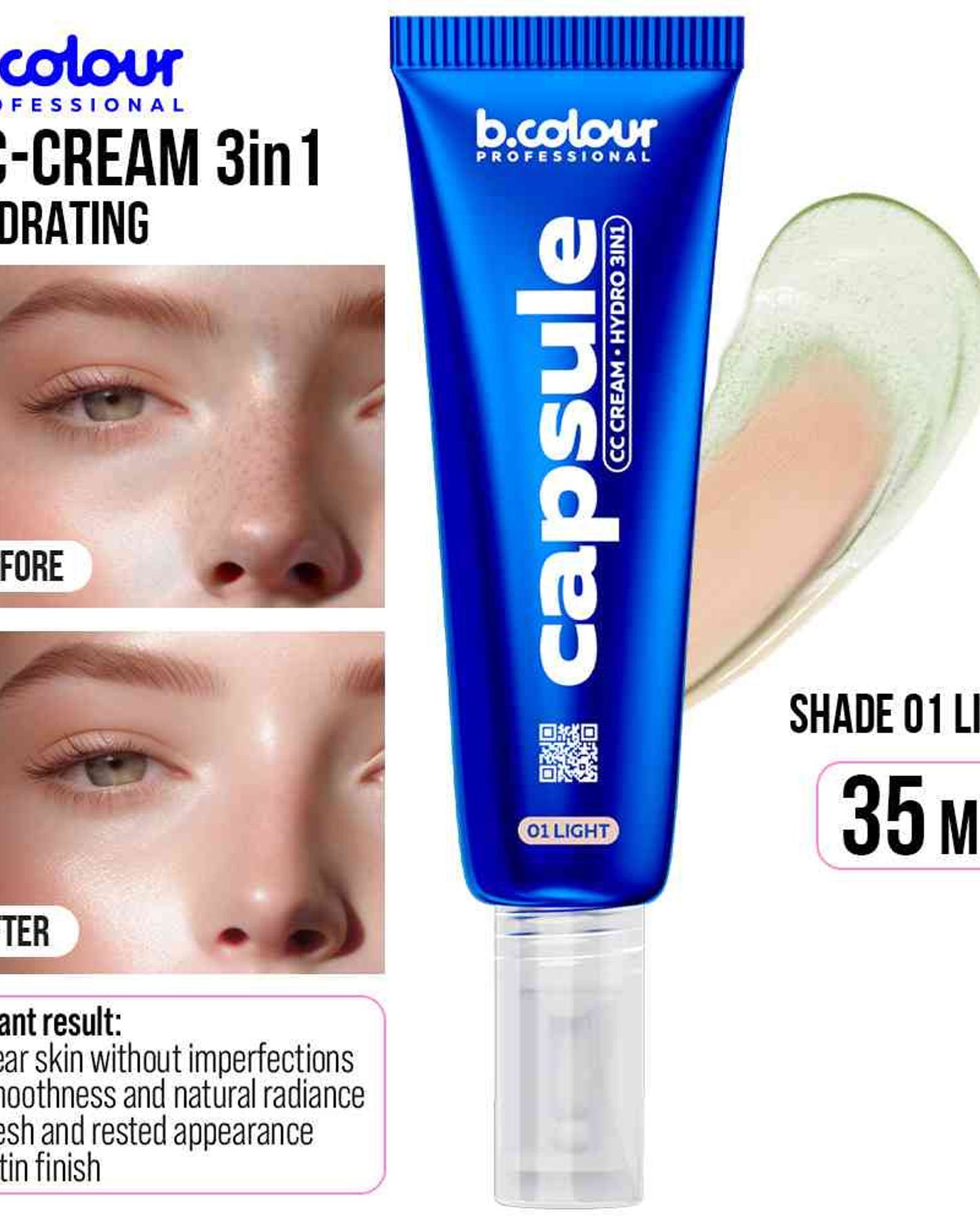 B.COLOUR PROFESSIONAL CC Cream 01 Light 35ml