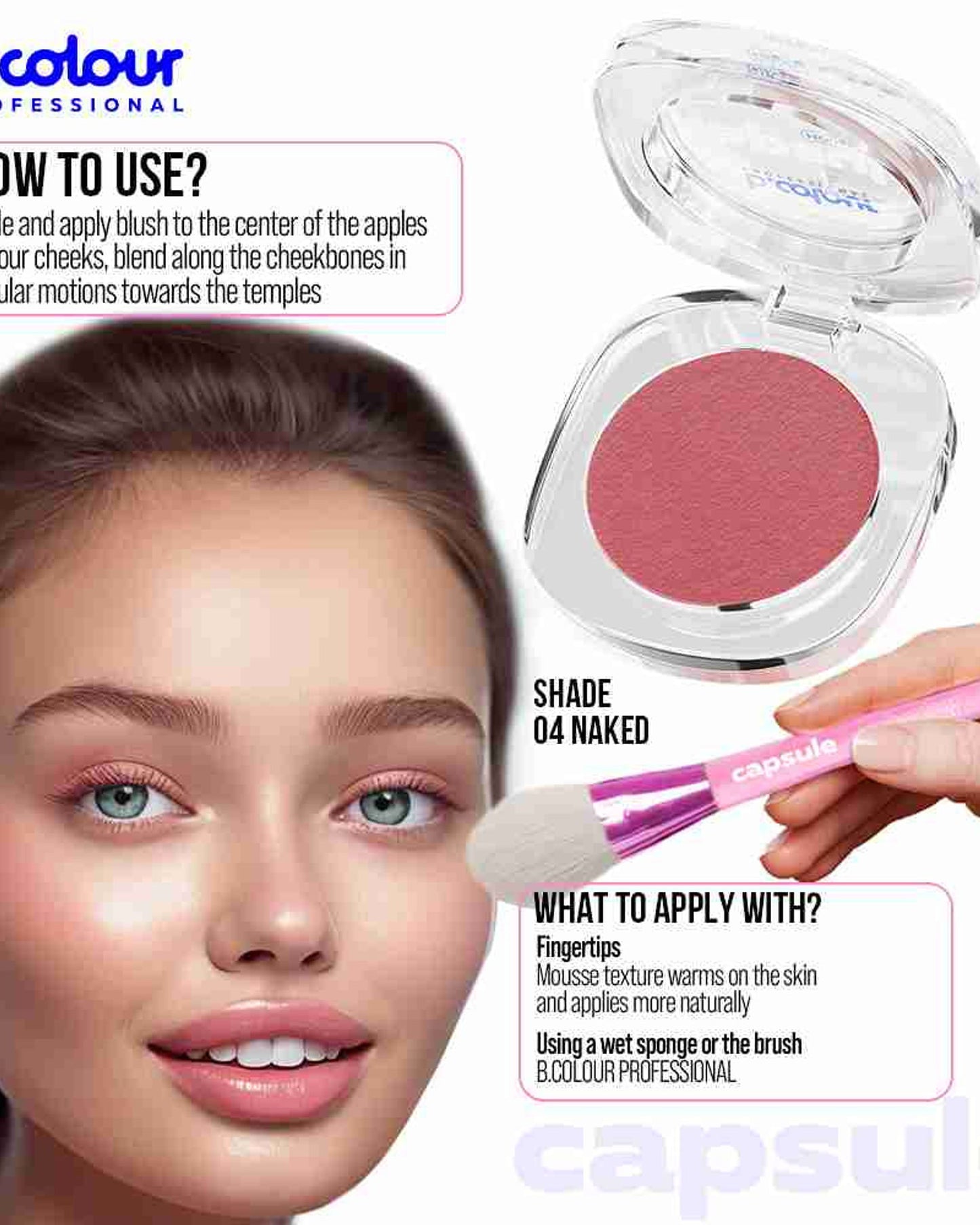 B.COLOUR PROFESSIONAL Cream Blush 04 Naked