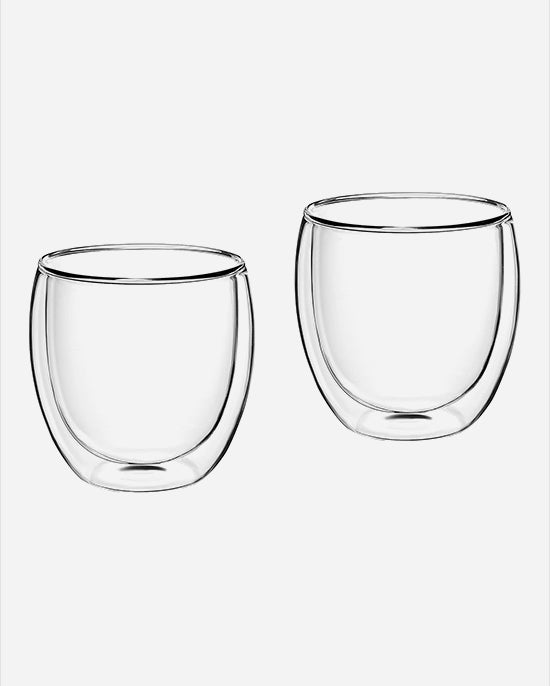 Cuisine Art Borosilicate Double Wall Glass Set 250ml 2Pc