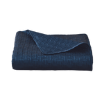 Ted Baker "T" Quilted Bedspread and Pillow Shams in Navy