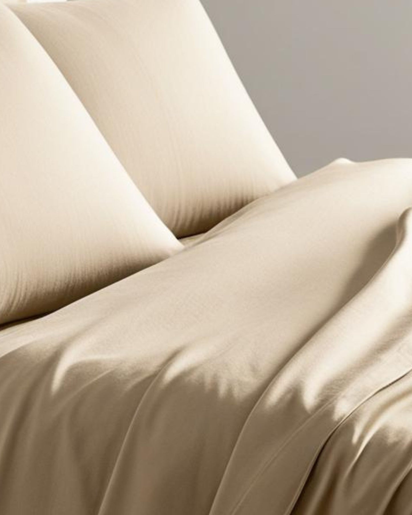 Sleep City "800TC Plain Dyes" Bed Linen in Linen