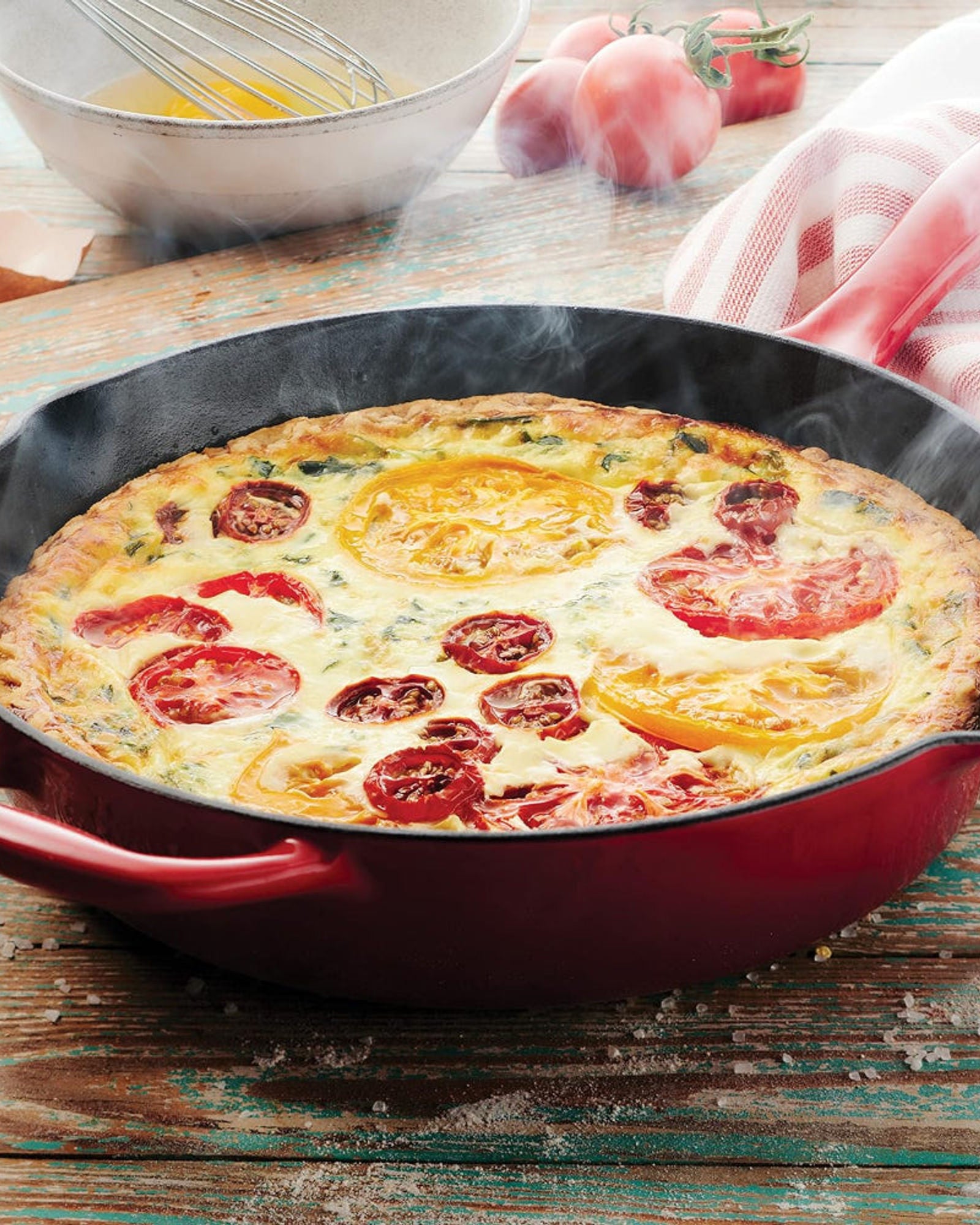 Tramontina Brazil  Series 1000 10 Inches Red Enameled Cast Iron Skillet