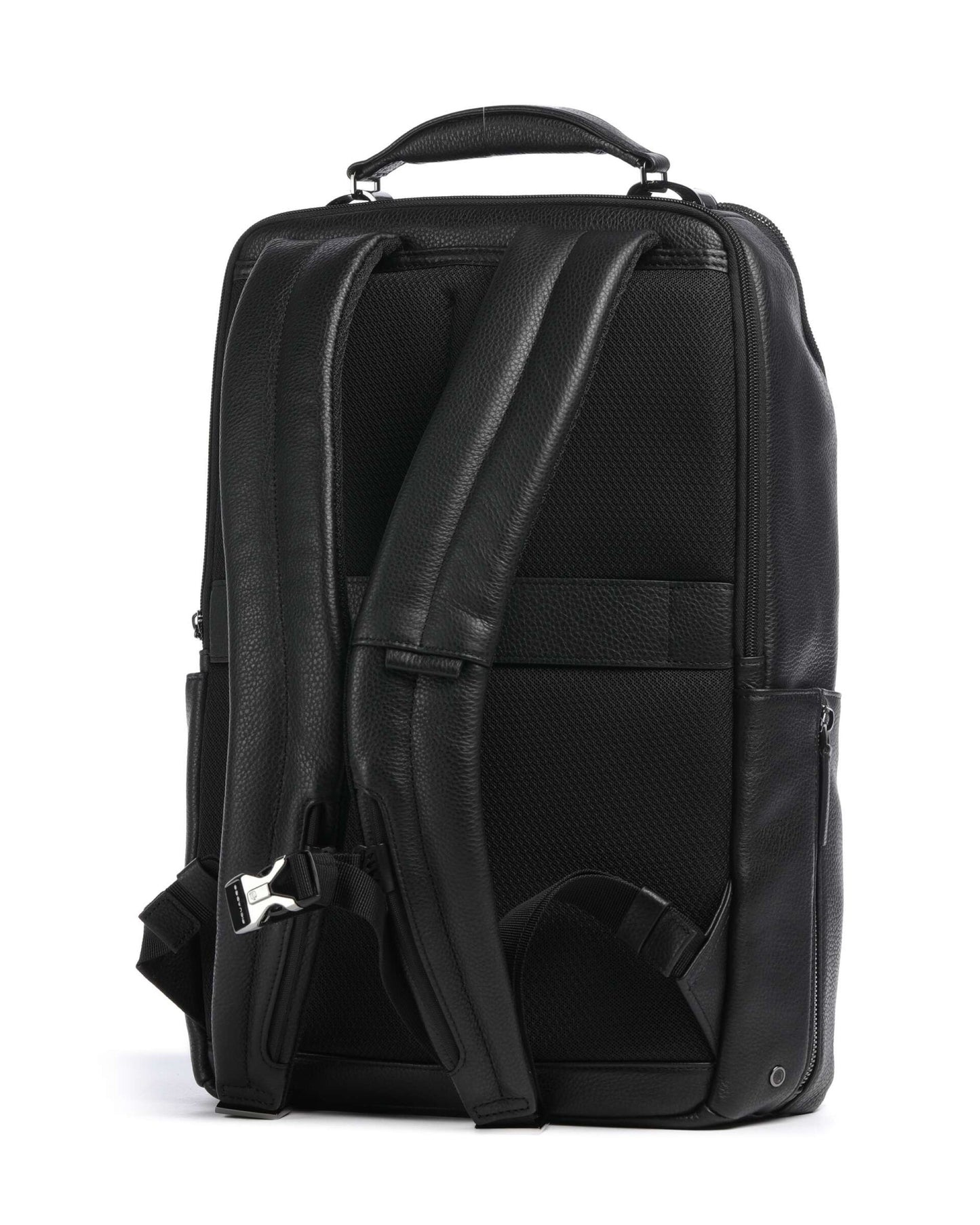 Piquadro Modus Fingerprint Laptop Backpack Leather Black