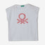 T-shirt with glitter print logo