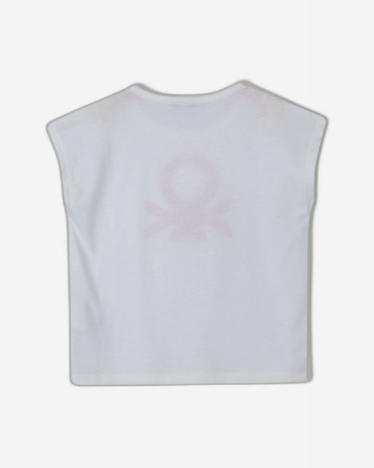 T-shirt with glitter print logo